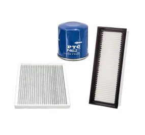 100% New 3pc Kit Oil Air & Cabin Air Filter for 2008-2012 Smart Fortwo 1.0L