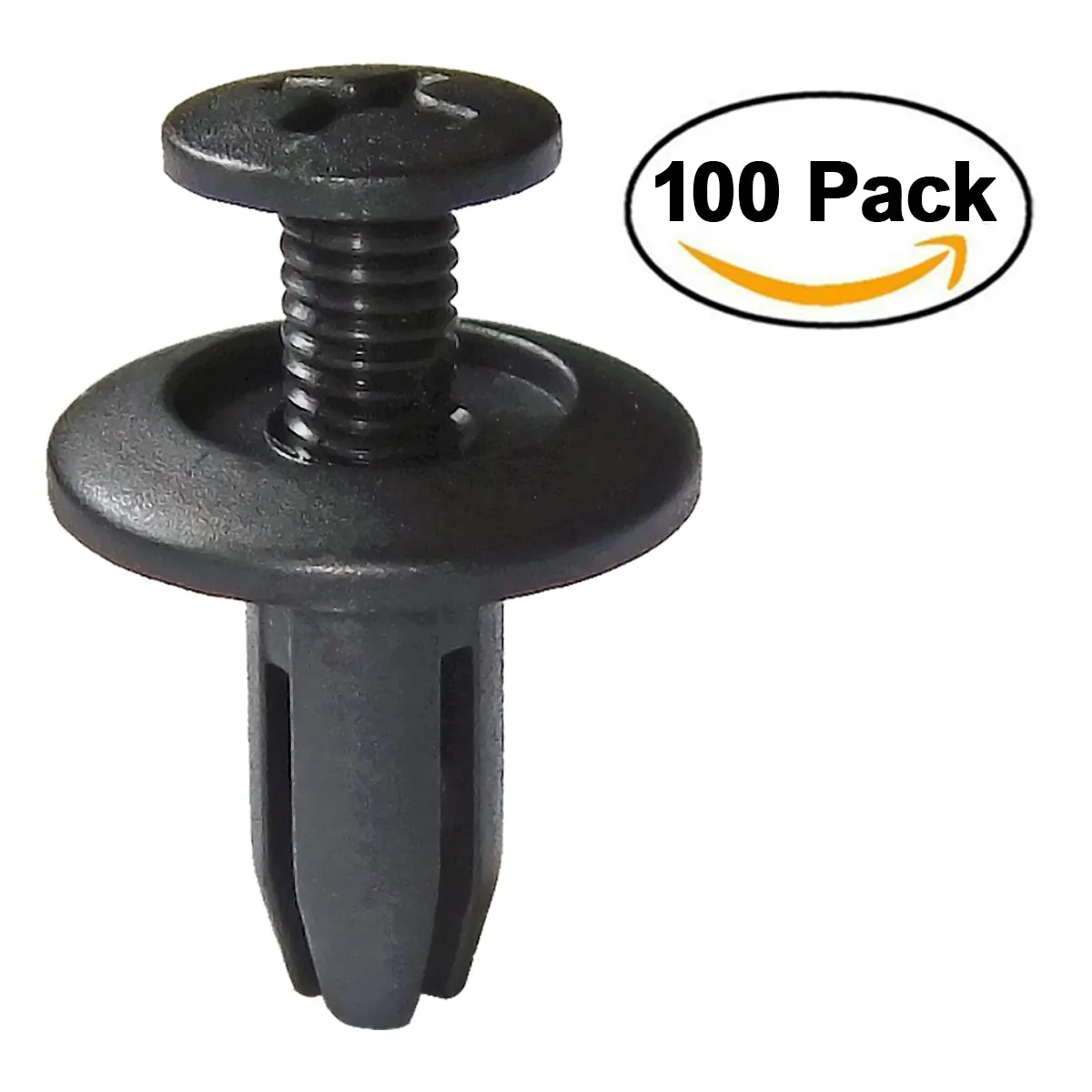 100 Pcs Car Fender Push in Type Rivets Fastener 15 x 12 x 6mm