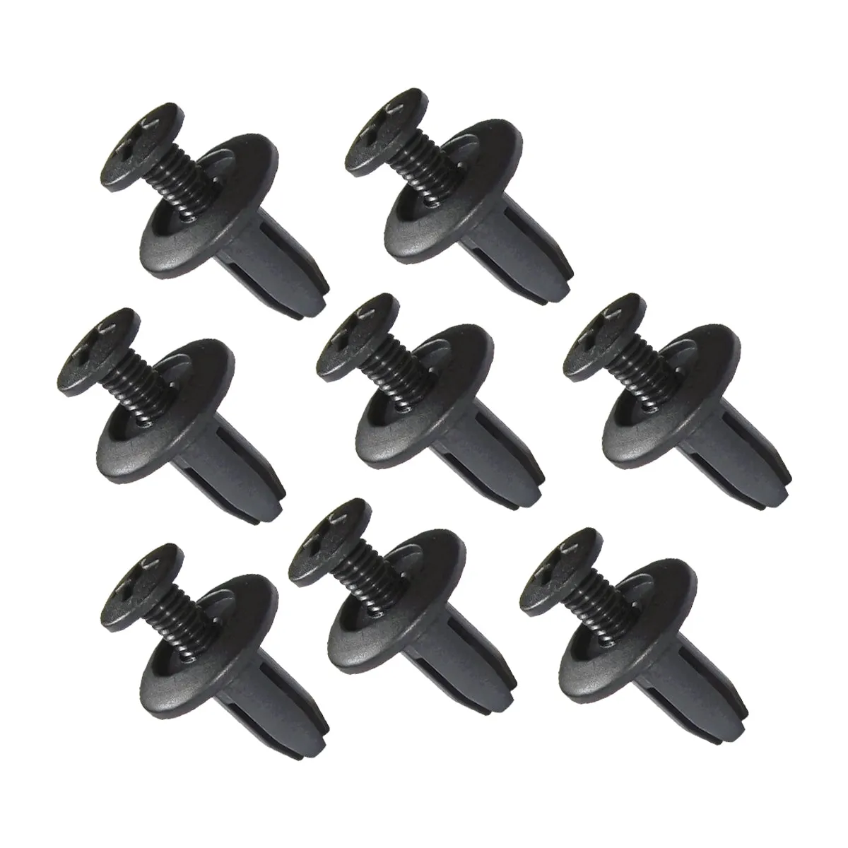 100 Pcs Car Fender Push in Type Rivets Fastener 15 x 12 x 6mm