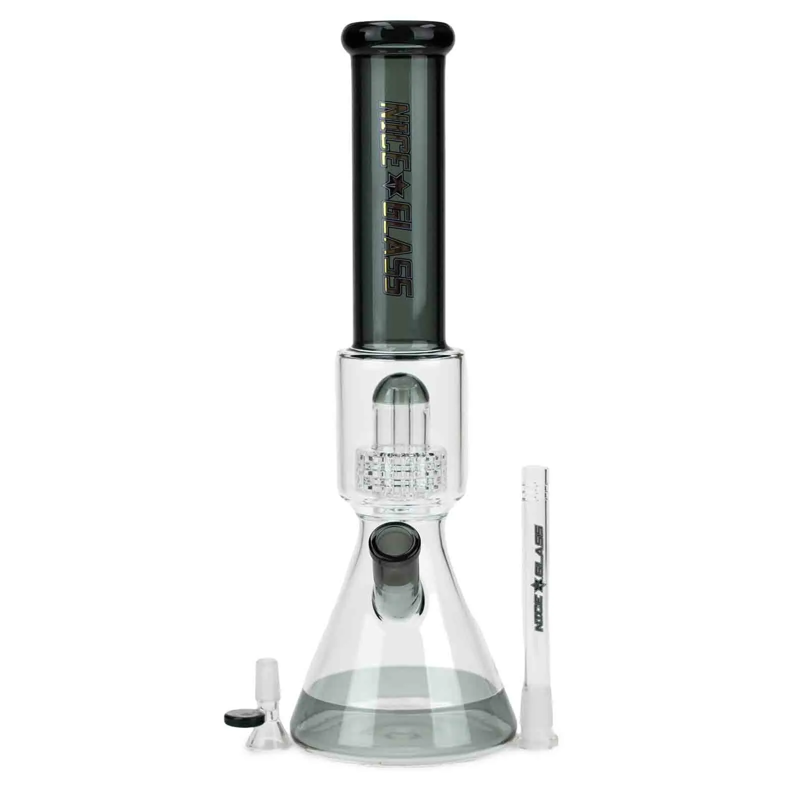 16 inch Large Stereo Matrix Perc Beaker Bong