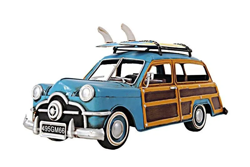 1949 Ford Wagon Car W/Two Surfboards