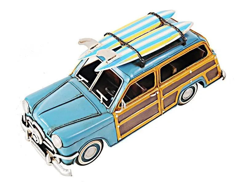 1949 Ford Wagon Car W/Two Surfboards