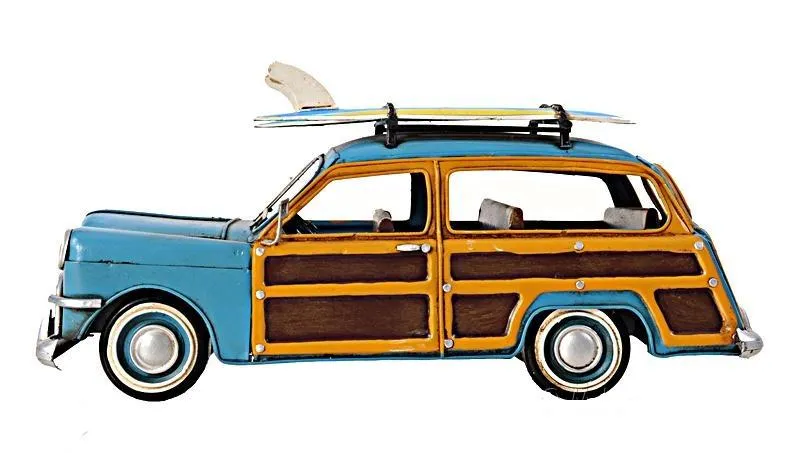 1949 Ford Wagon Car W/Two Surfboards