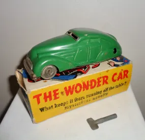 1950s Boxed Wells Brimtoy Tinplate Clockwork The Wonder Car