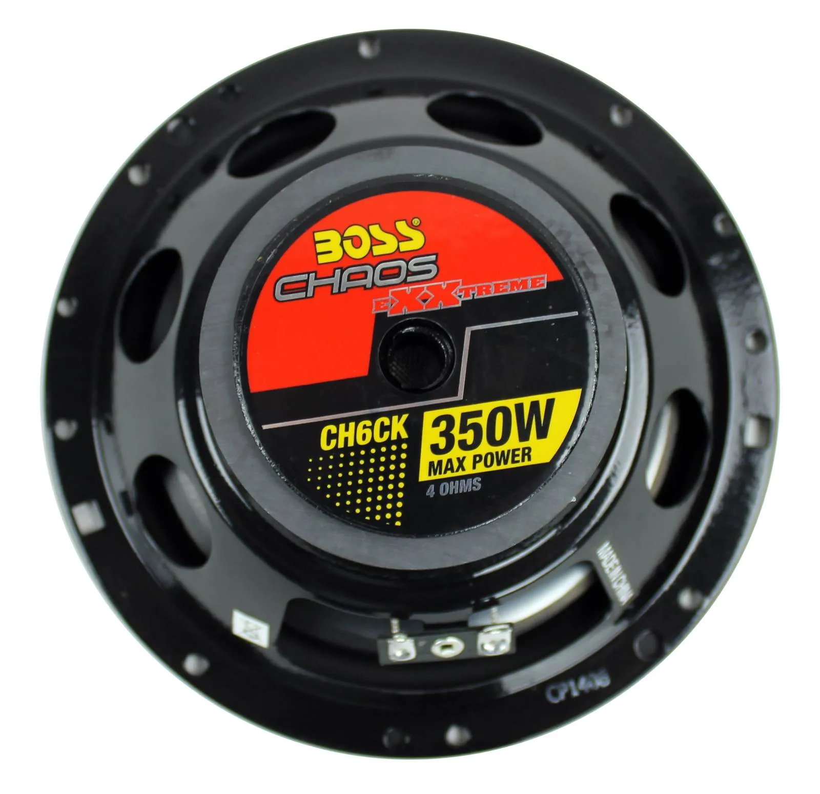 2) BOSS 6.5" 350W Car 2 Way Car Audio Speakers System Red Stereo (Refurbished)