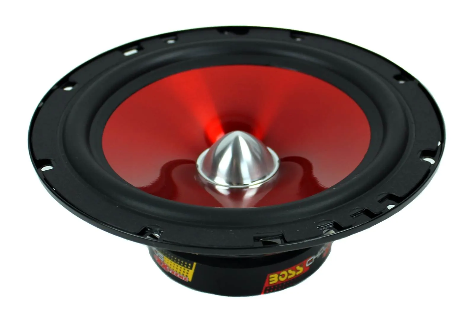 2) BOSS 6.5" 350W Car 2 Way Car Audio Speakers System Red Stereo (Refurbished)