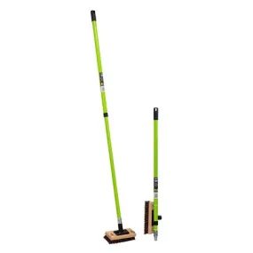 200mm Haydn Deck Scrubbing Brush Including Extension Pole