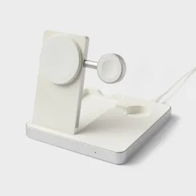 3 in 1 Charger for iPhone Watch and AirPod - heyday White