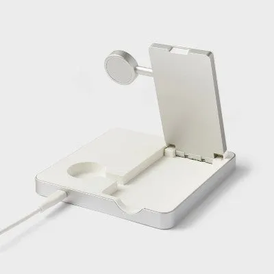 3 in 1 Charger for iPhone Watch and AirPod - heyday White