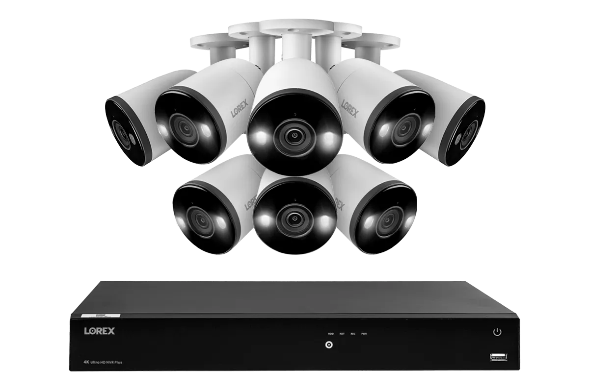 4K 16-Channel 3TB Wired NVR System with Smart Deterrence Cameras