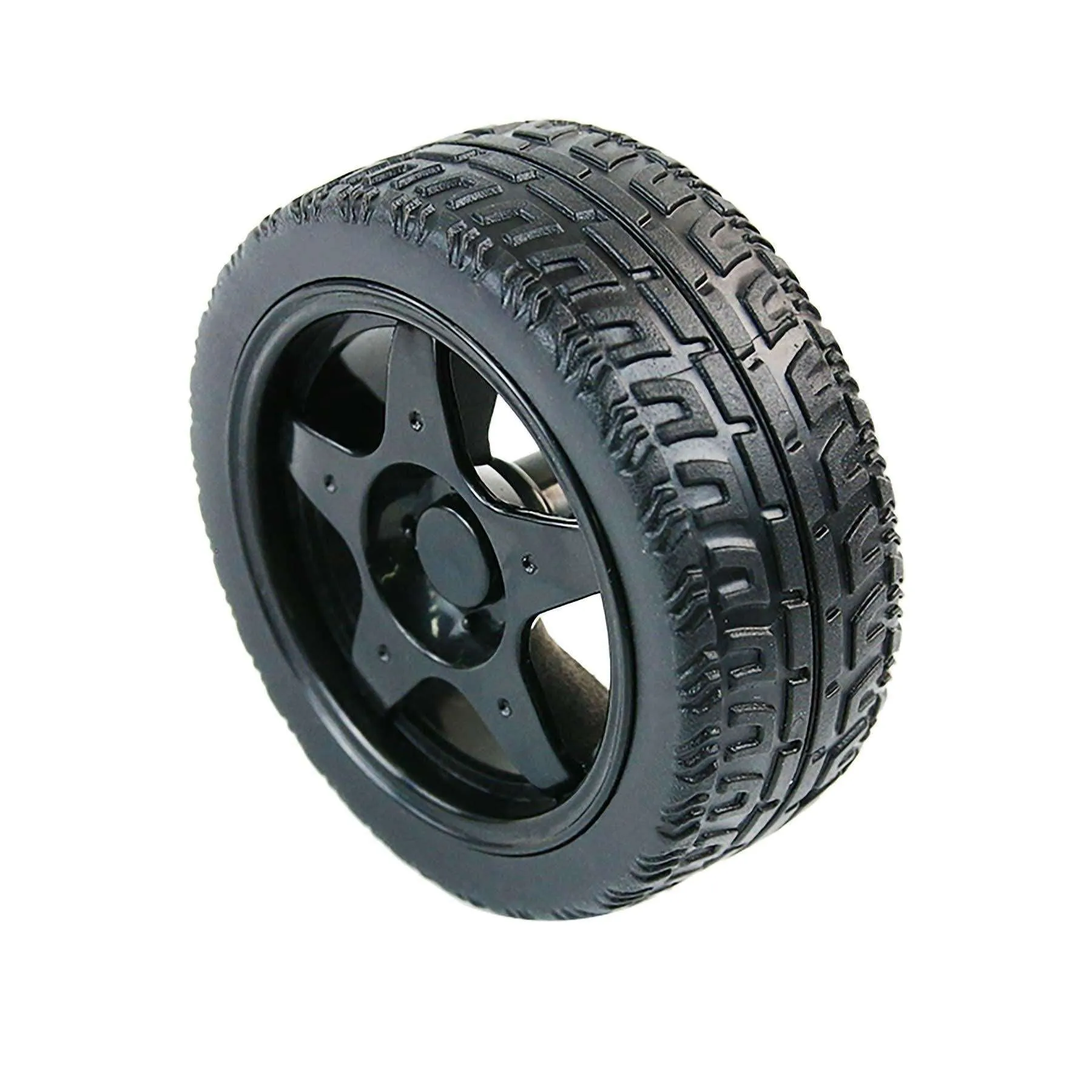 65mm Rubber Wheel Tire Compatible with TT Motor for Smart Car