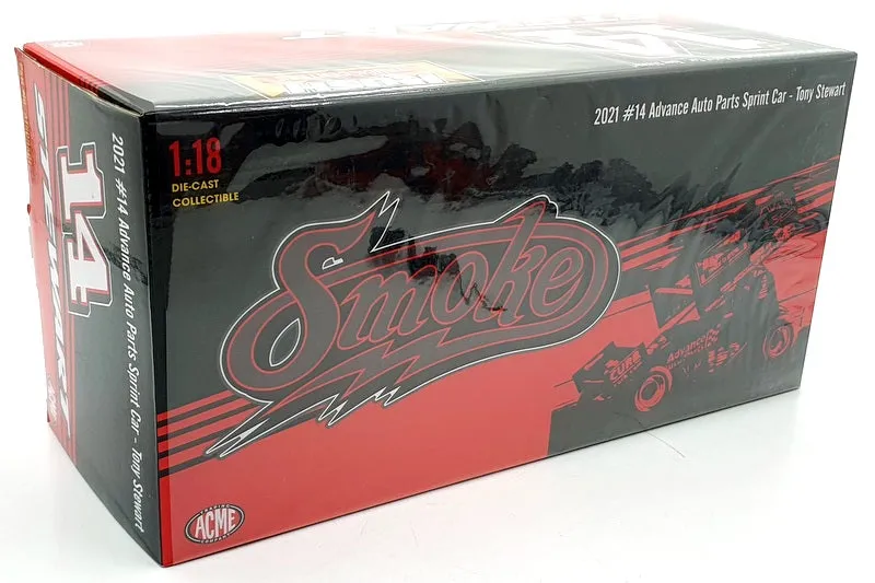 Acme 1/18 Scale Diecast A1809501 - 2021 #14 Auto Parts Sprint Car Stewart