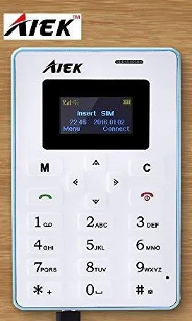 AIEK LASCOM INDIA AIEK ULTRA SLIM CREDIT CARD SIZE PHONE OF BIS GOVERNMENT