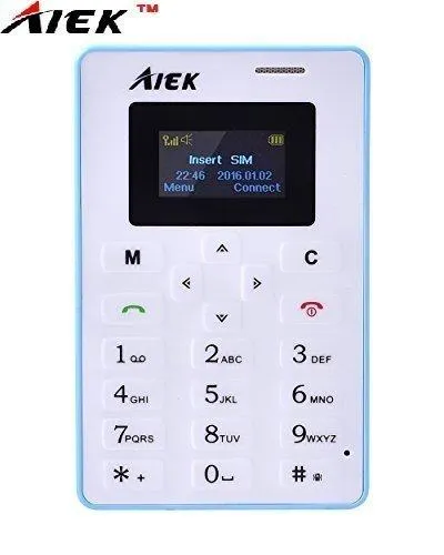 AIEK LASCOM INDIA AIEK ULTRA SLIM CREDIT CARD SIZE PHONE OF BIS GOVERNMENT