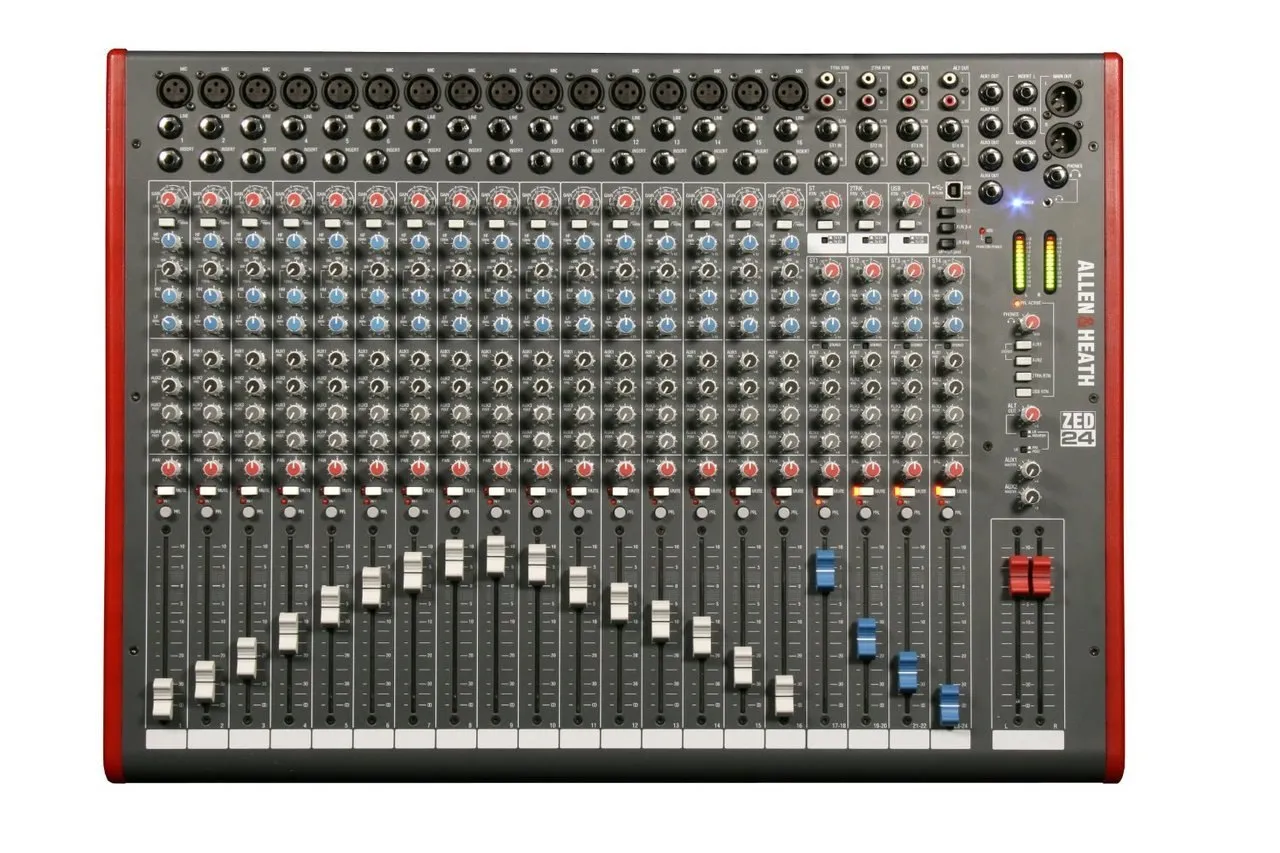 Allen & Heath ZED-24 24-Channel Mixer with USB Interface