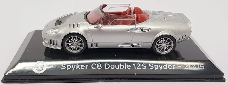 Altaya 1/43 Scale 1911IR4 - 2005 Spkyer C8 Double 12S Spyder - Silver