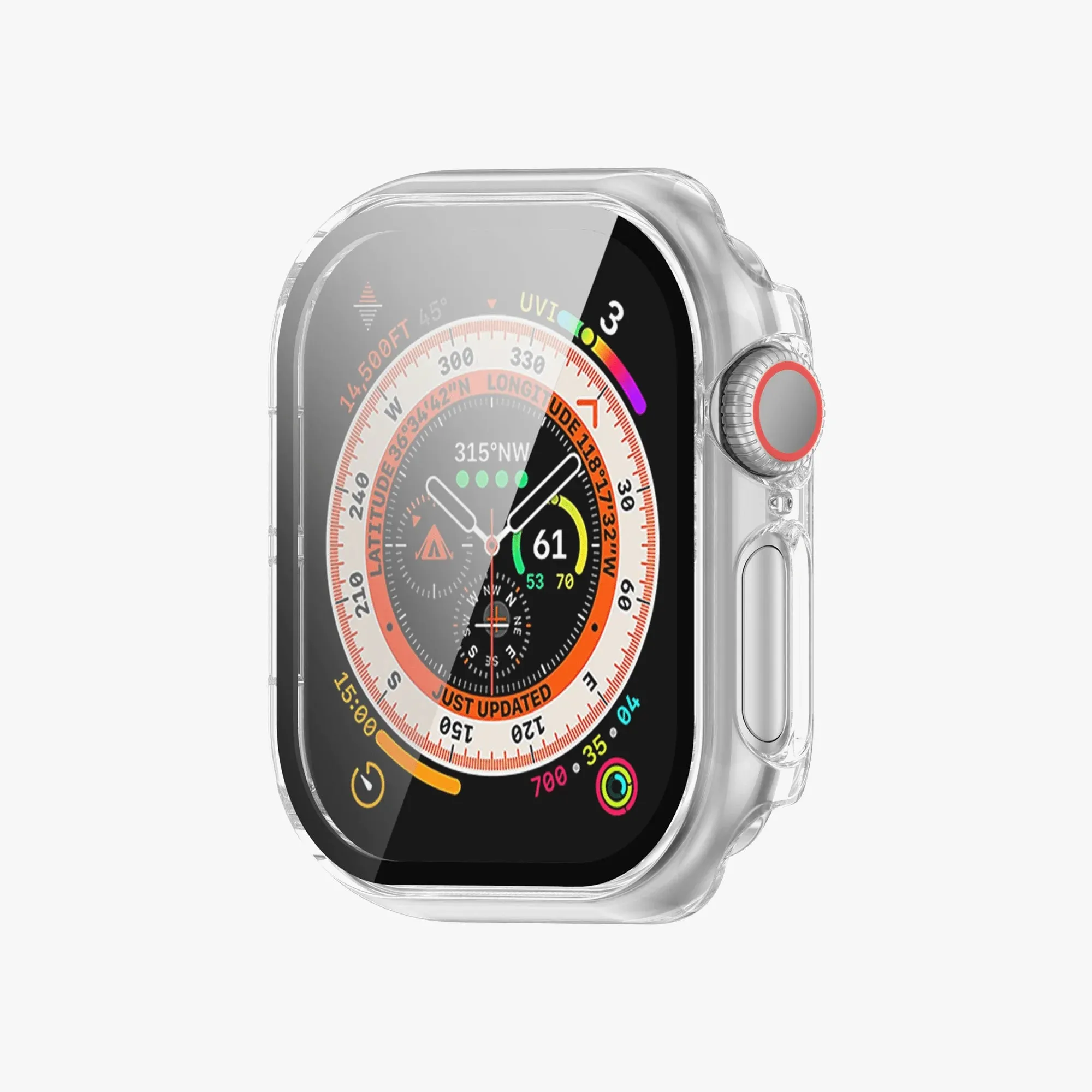 Apple Watch Protective Hard Case with Screen Guard - Clear