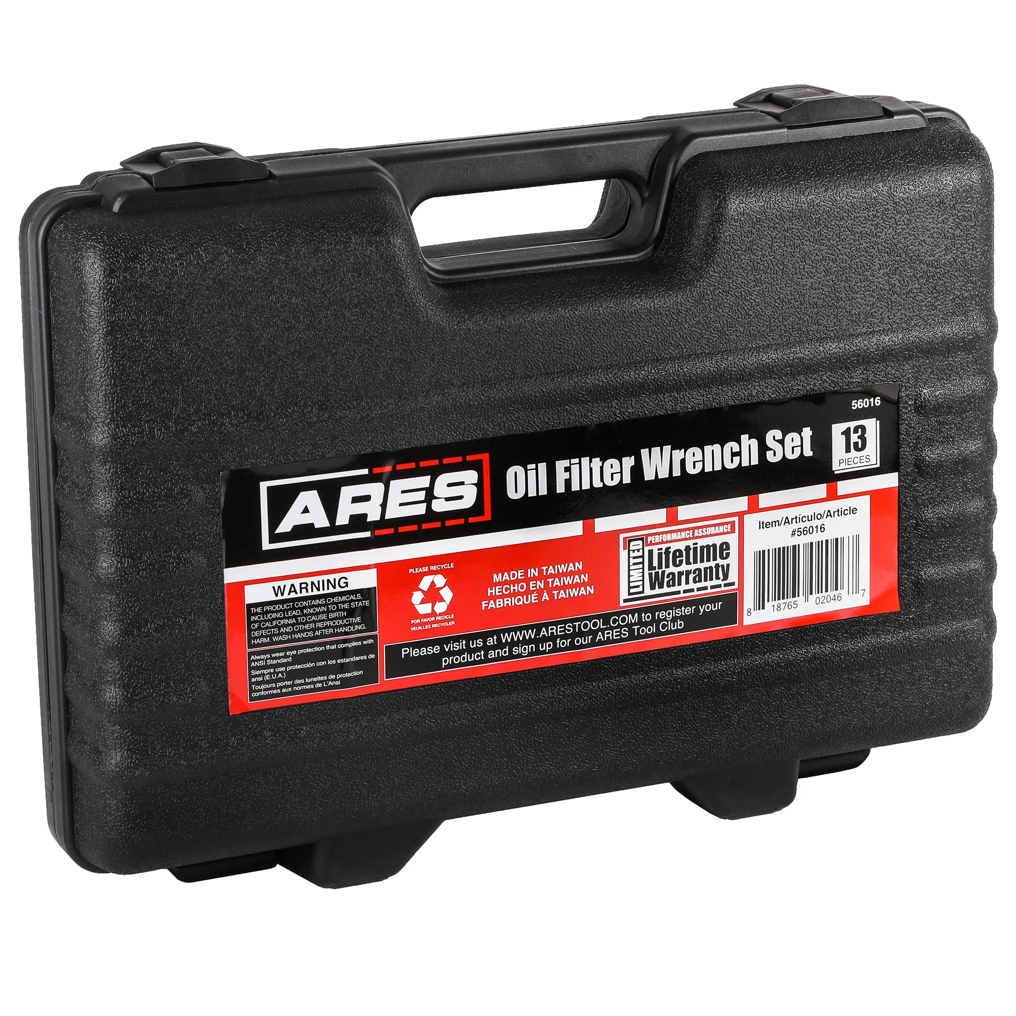 ARES 56016 - 13-Piece Oil Filter Wrench Set