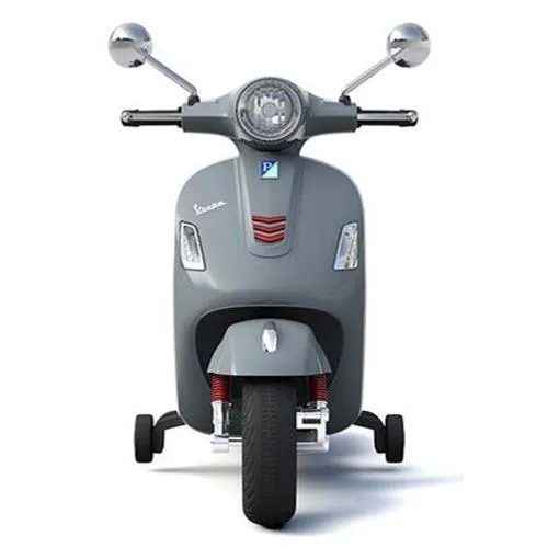 Aussie Baby Vespa Licensed 12V Kids Ride On Motorbike - Grey