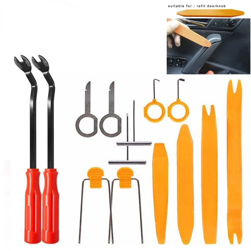 Auto Door Clip Panel Trim Removal Tool Kits Navigation Plastic Seesaw Conversion Tool Car Removal Trim Clip Dashboard RepairTool