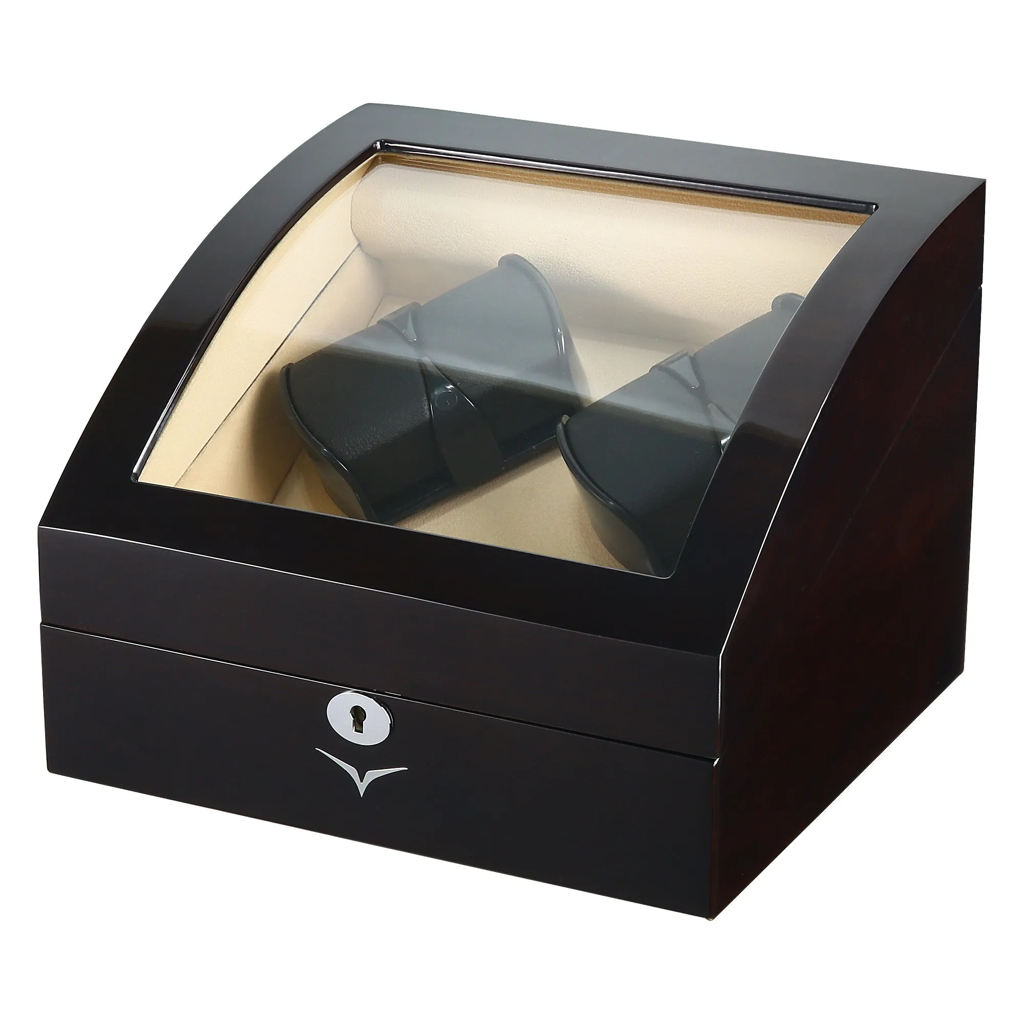 Avoca Watch Winder Box 4   4 Watches in Mahogany