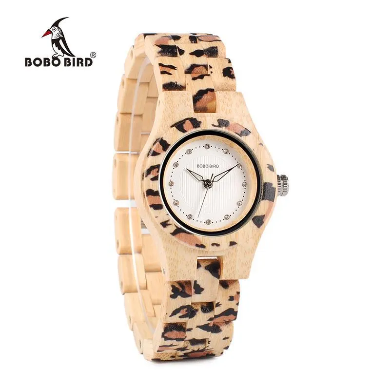 Bamboo/Wooden Jaguar/Leopard Watch for Ladies! Jaguars Fans LOOK!