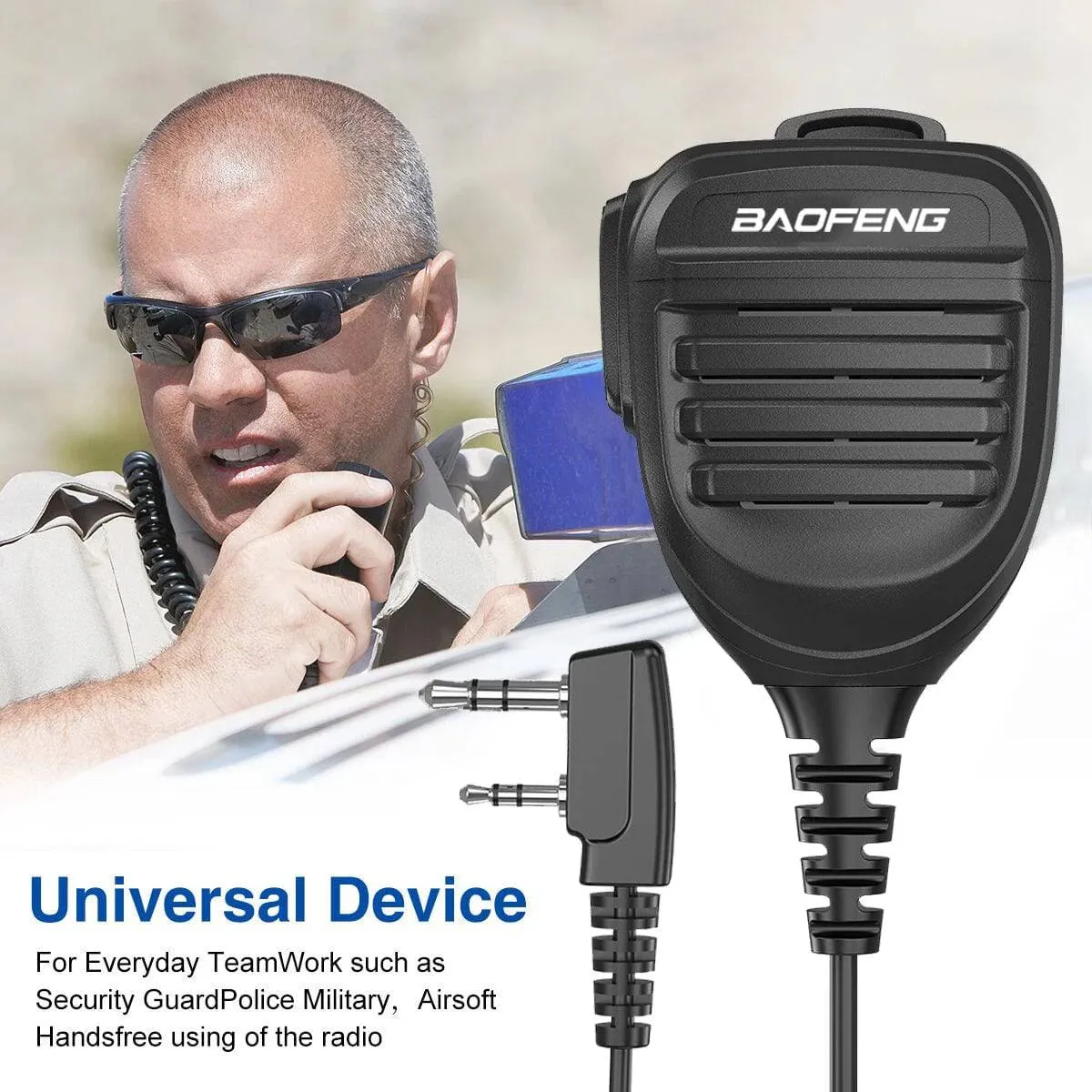 Baofeng Walkie Talkie Speaker Microphone PTT Mic For Baofeng UV-5R BF-888S UV-82 UV-S9 PLUS UV 13 Pro UV-16 Pro Two Way Radio