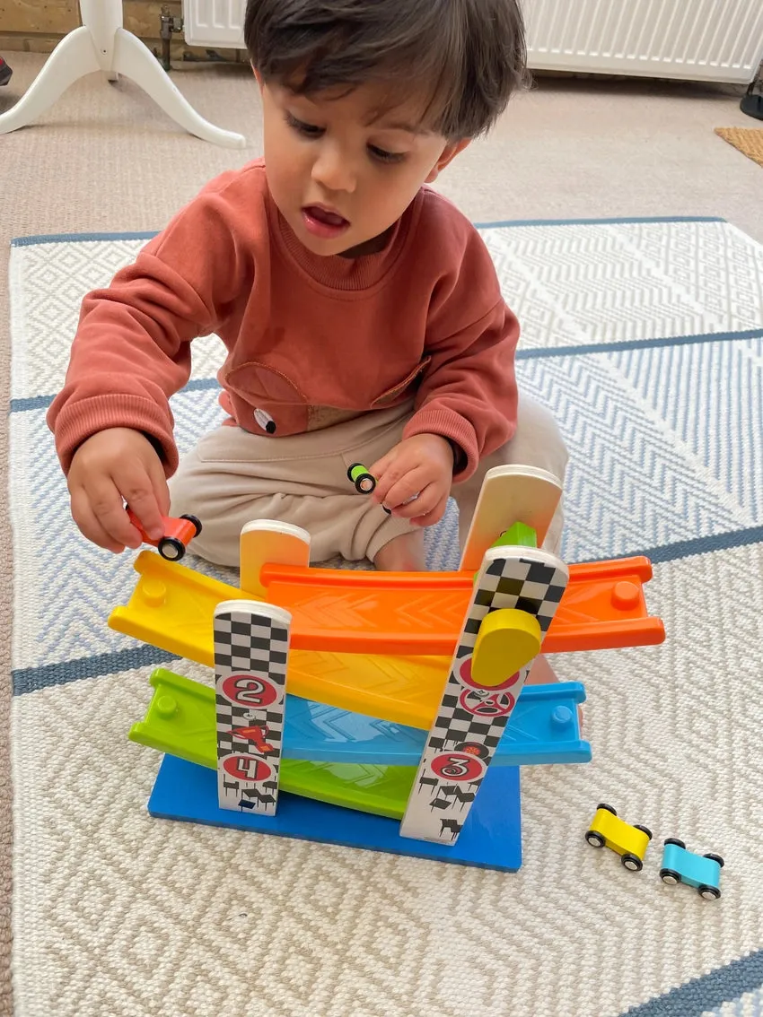 Bee Smart Toys Wooden Car Ramp Racer