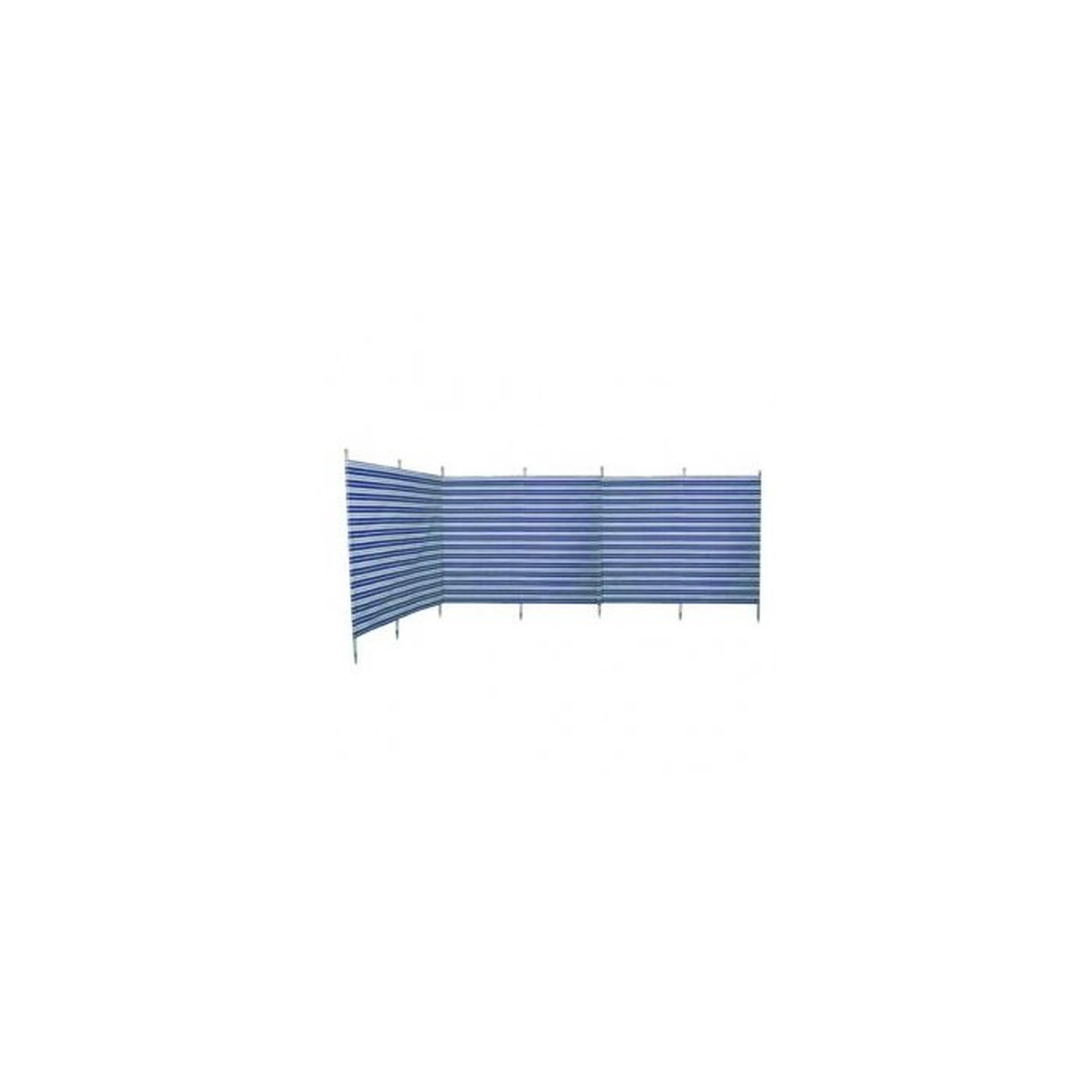 Blue Diamond 7 Pole Navy Blue Stripe Windbreak