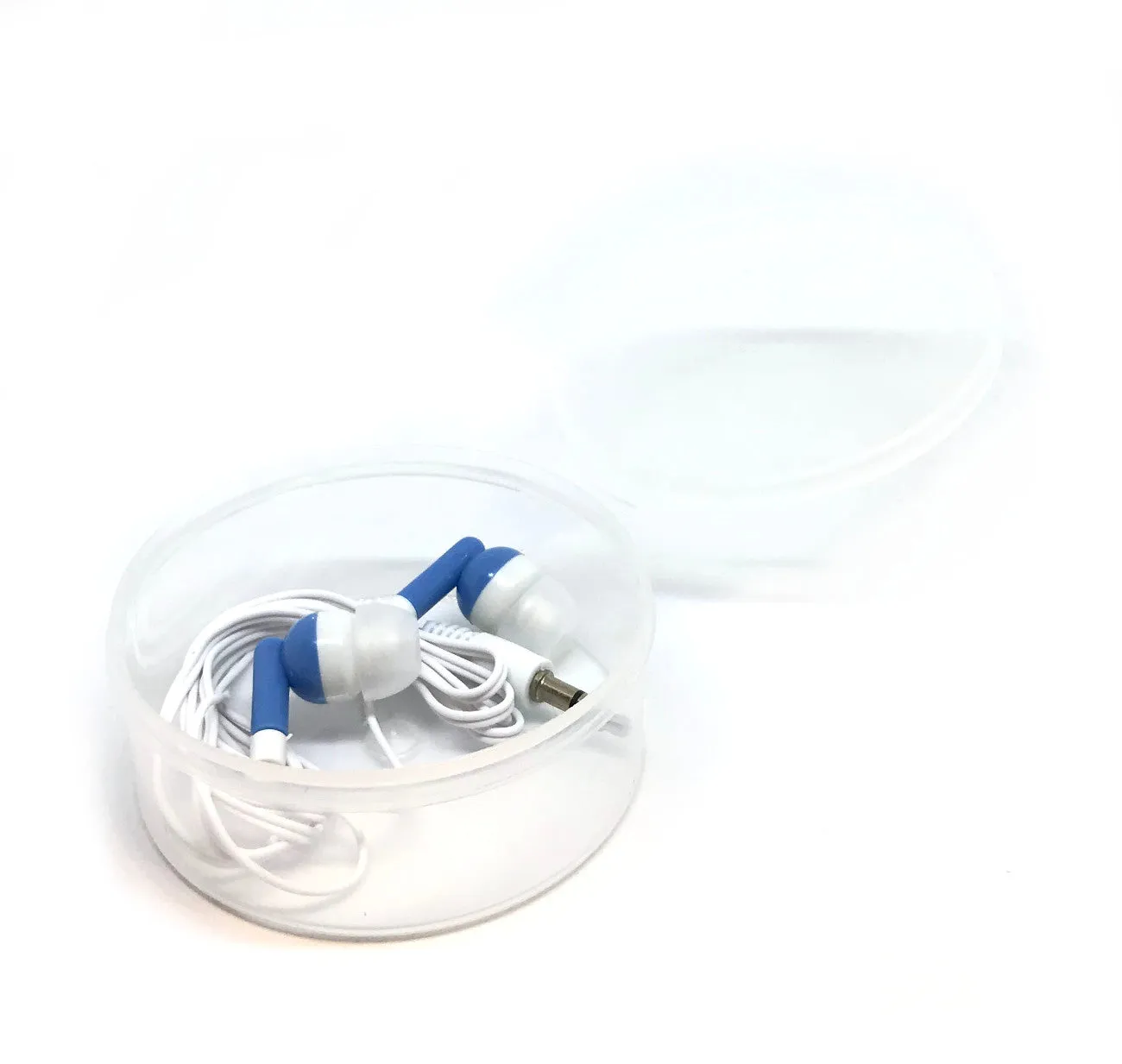 Blue Stereo Earbud Headphones