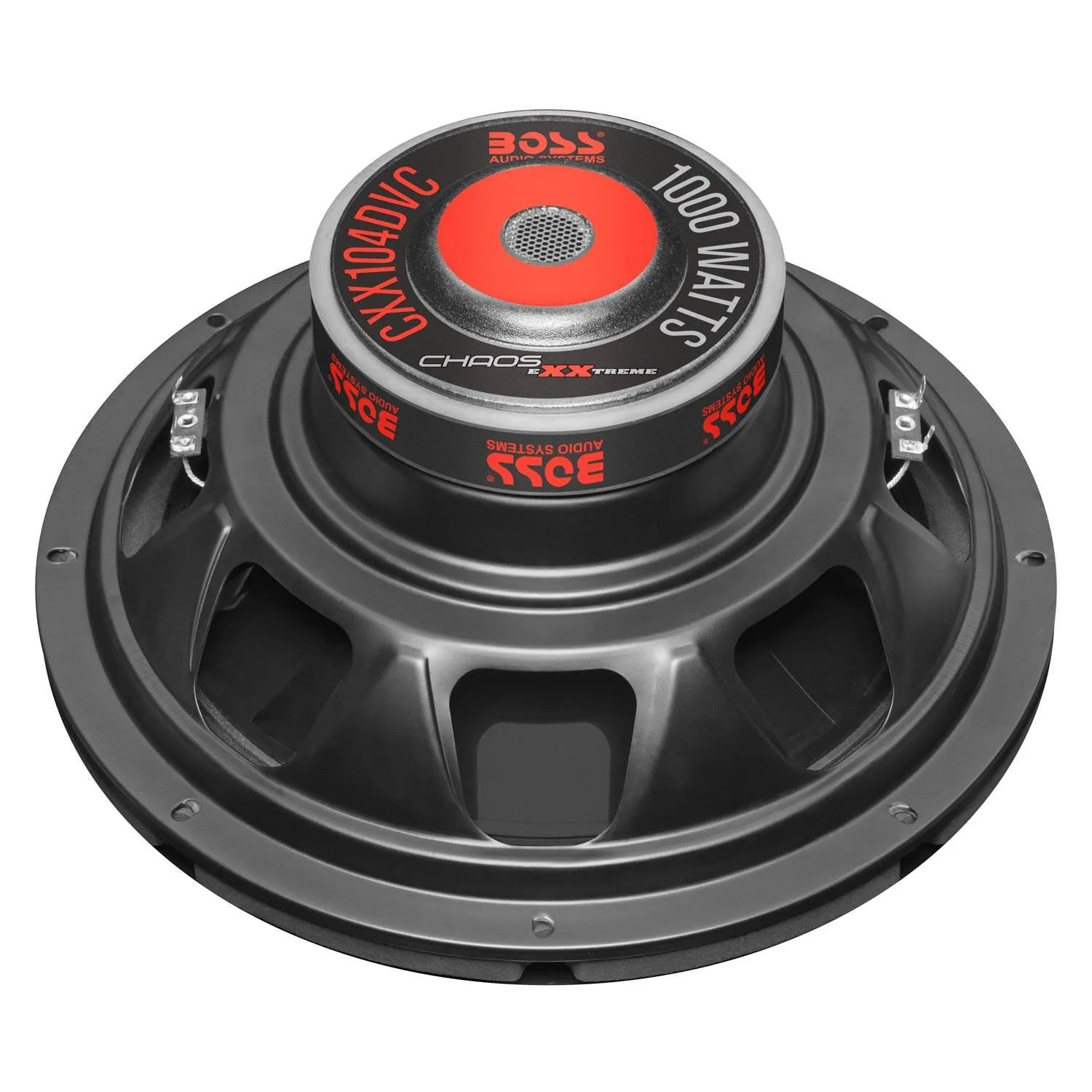 Boss Chaos Exxtreme 10" 1000W DVC 4 Ohm Subwoofer (Pair) w/ Amplifier & Wiring