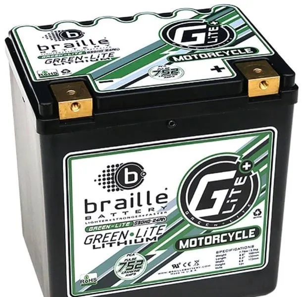 Braille G30H-GreenLite (Harley Davidson) Replacement Battery