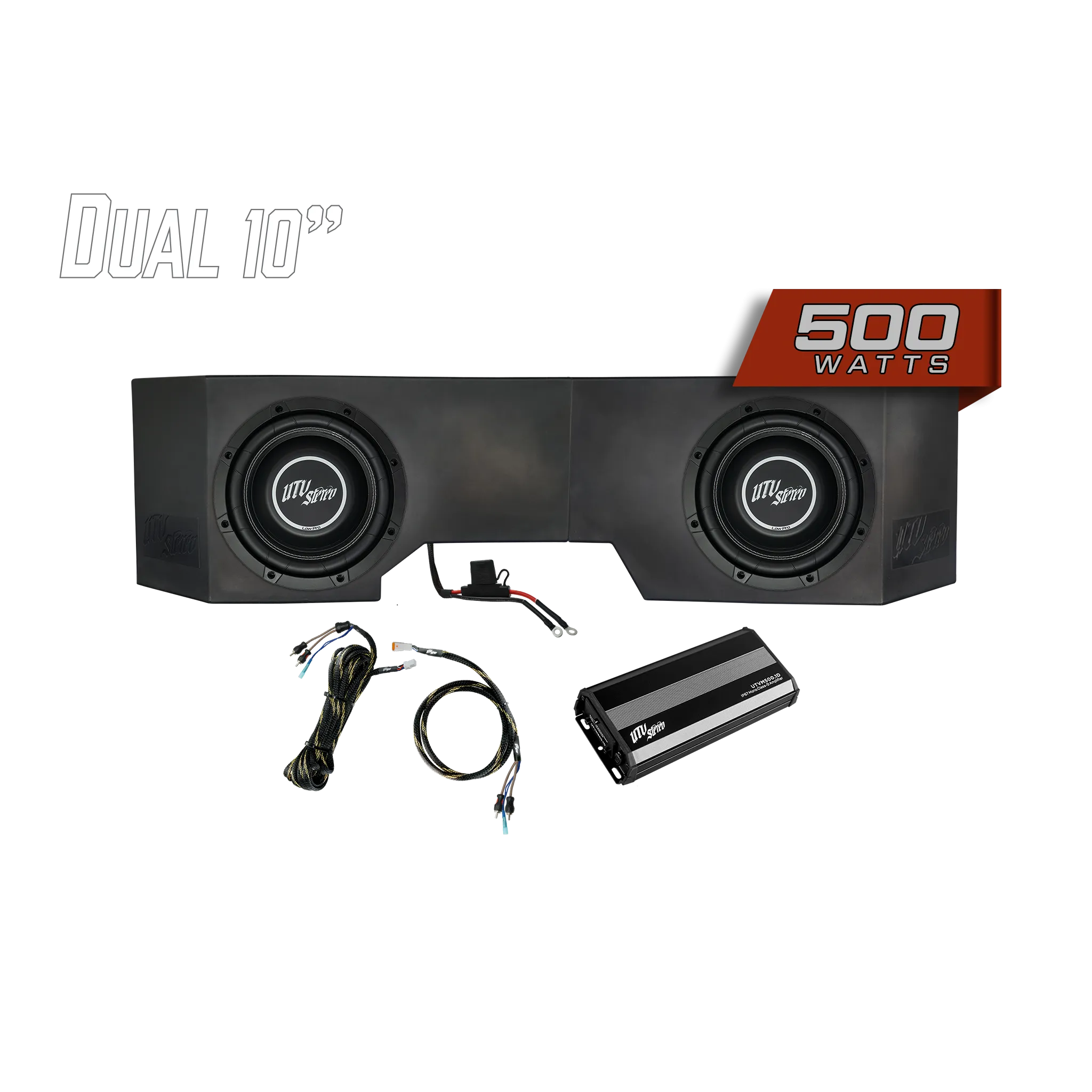 Can-Am® Defender 500W Dual 10" Subwoofer Kit | UTVS-DEF-SUB-500-2