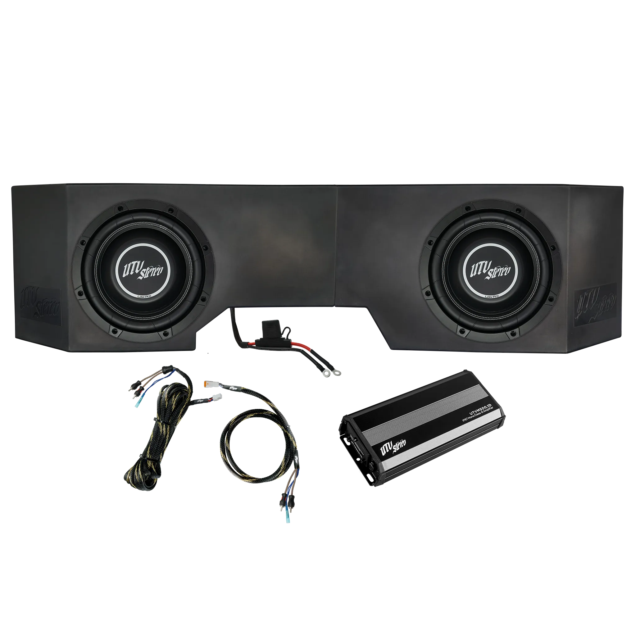 Can-Am® Defender 500W Dual 10" Subwoofer Kit | UTVS-DEF-SUB-500-2