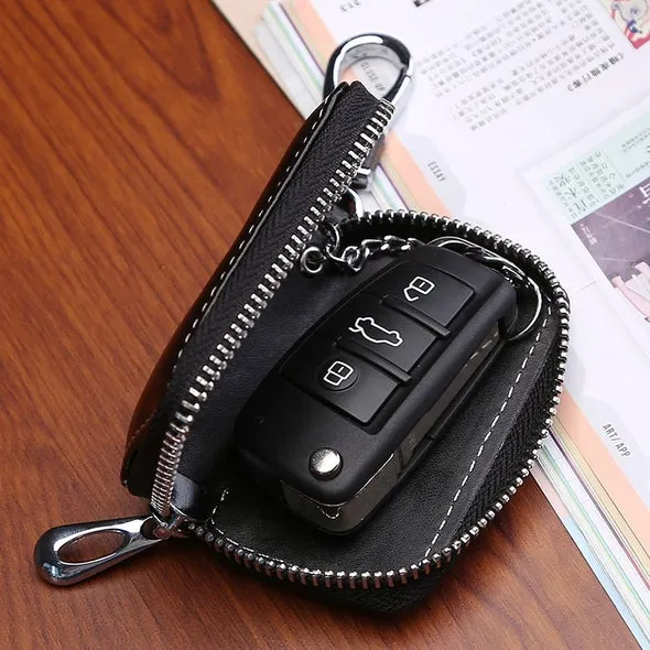 Car Key Case, Genuine Leather Car Smart Key