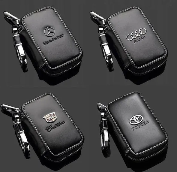 Car Key Case, Genuine Leather Car Smart Key