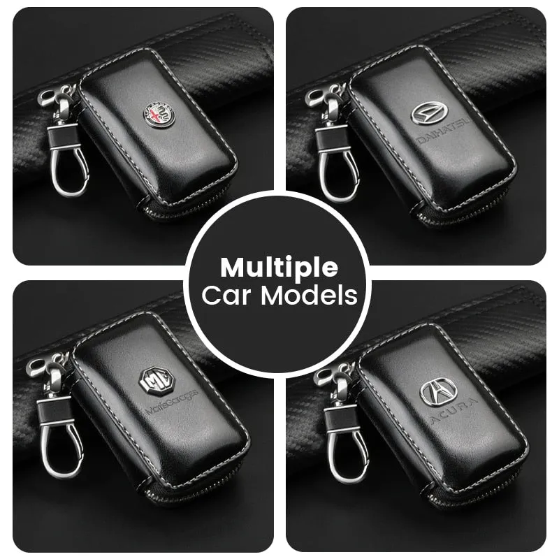 Car Key Case, Genuine Leather Car Smart Key