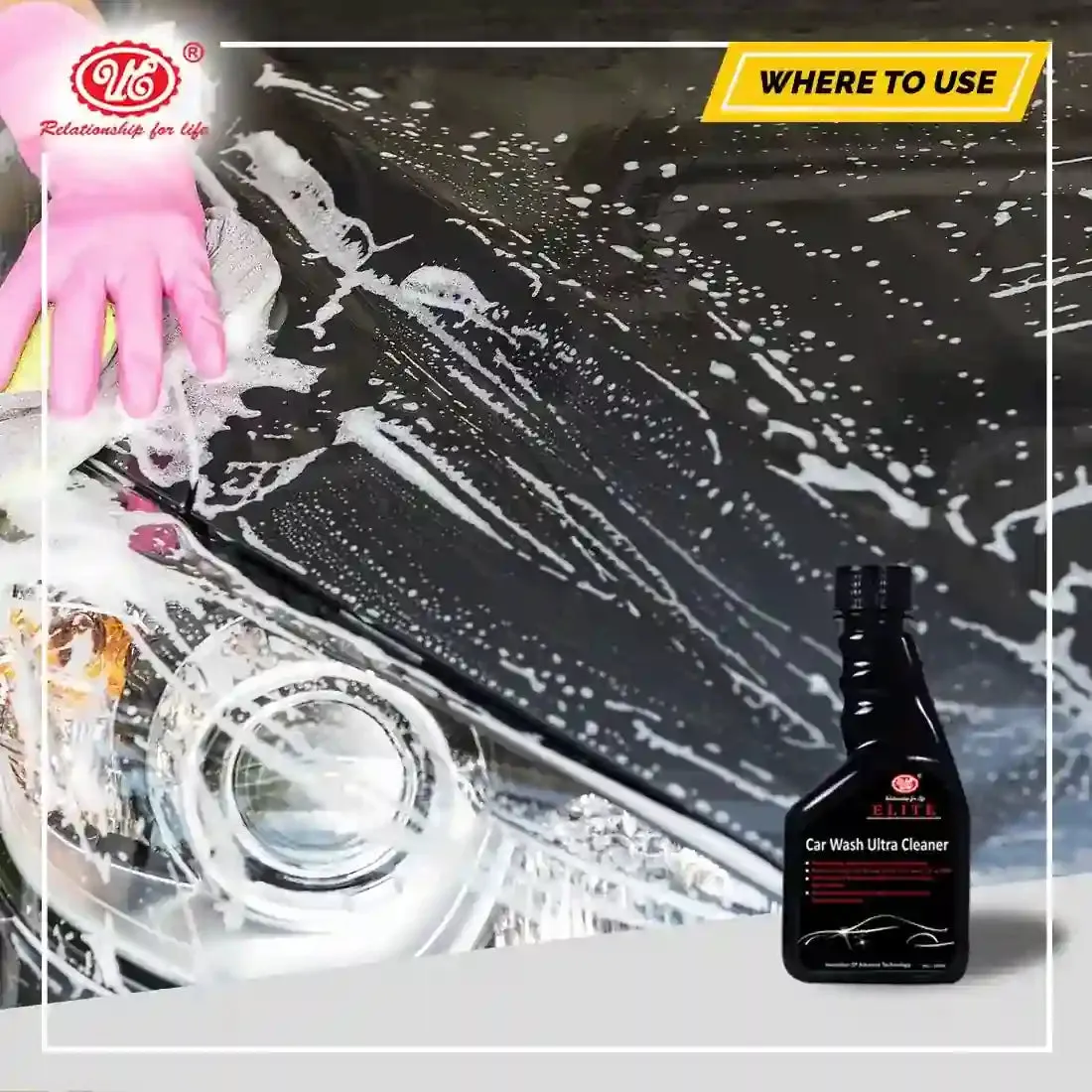 Car Wash Shampoo Ultra Cleaner Concentrate | Removes Dirt & Grime With Car Washing Shampoo