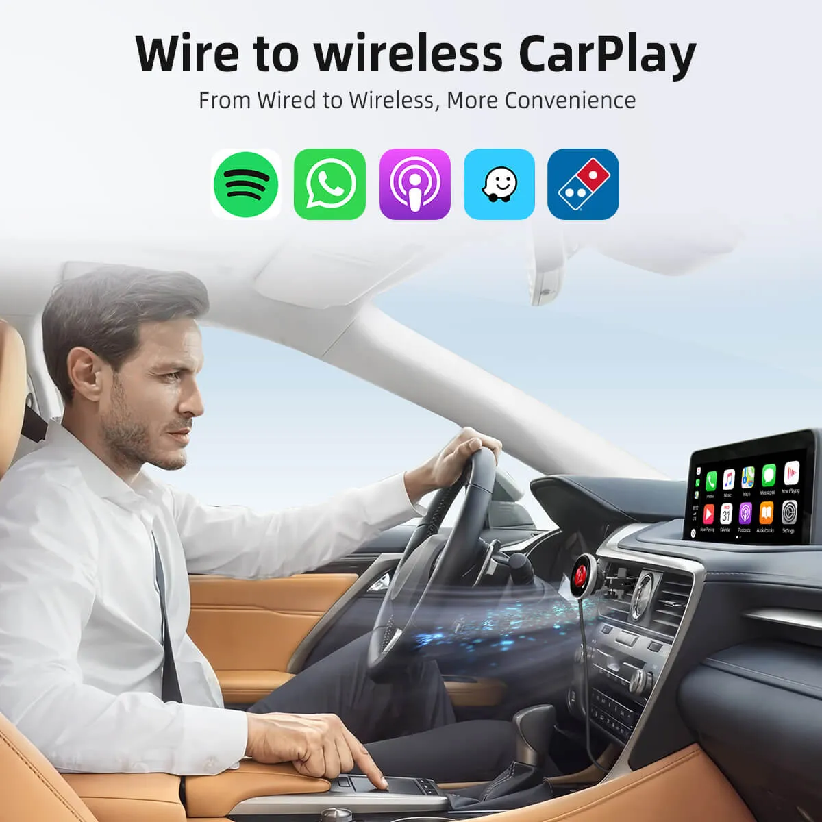 CarPlayClip Wireless CarPlay Adapter