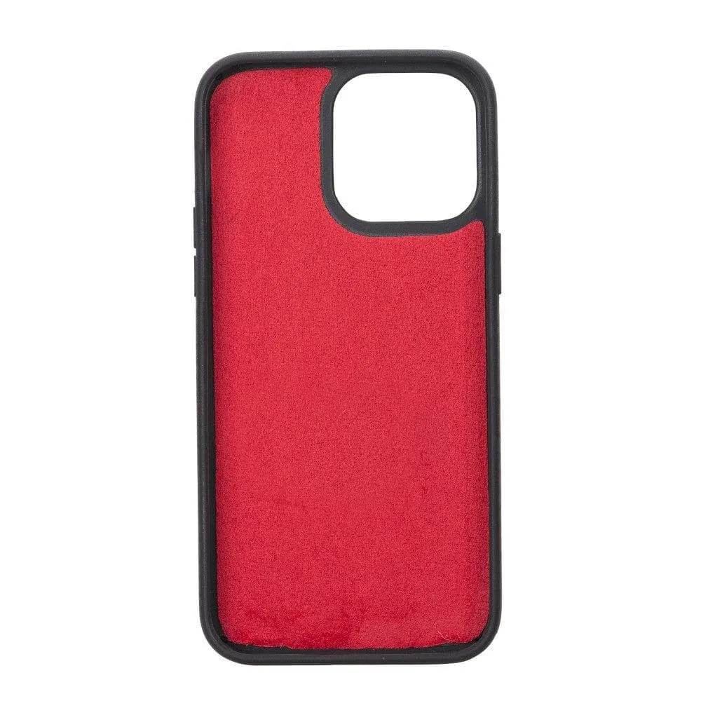 Carter iPhone 14 Pro Max Detachable Wallet Case, Vegetal Red