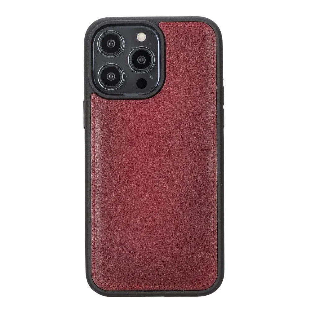 Carter iPhone 14 Pro Max Detachable Wallet Case, Vegetal Red