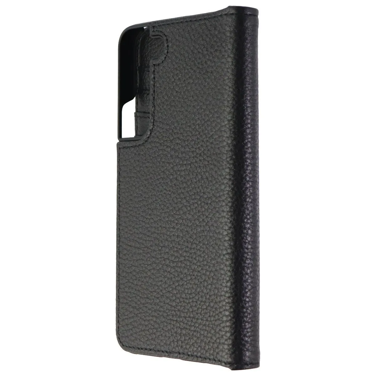 Case-Mate Genuine Leather Wallet Folio Case for Samsung Galaxy S22 - Black