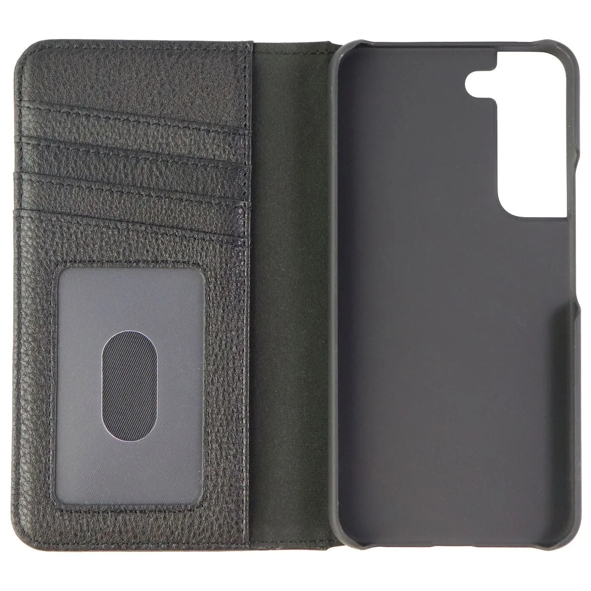 Case-Mate Genuine Leather Wallet Folio Case for Samsung Galaxy S22 - Black