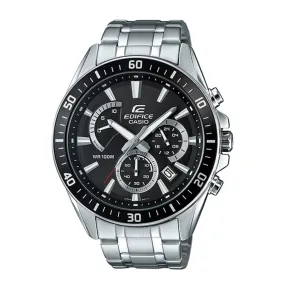 Casio EDIFICE Black and Silver Standard Chronograph Watch EFR-552D-1AVUEF