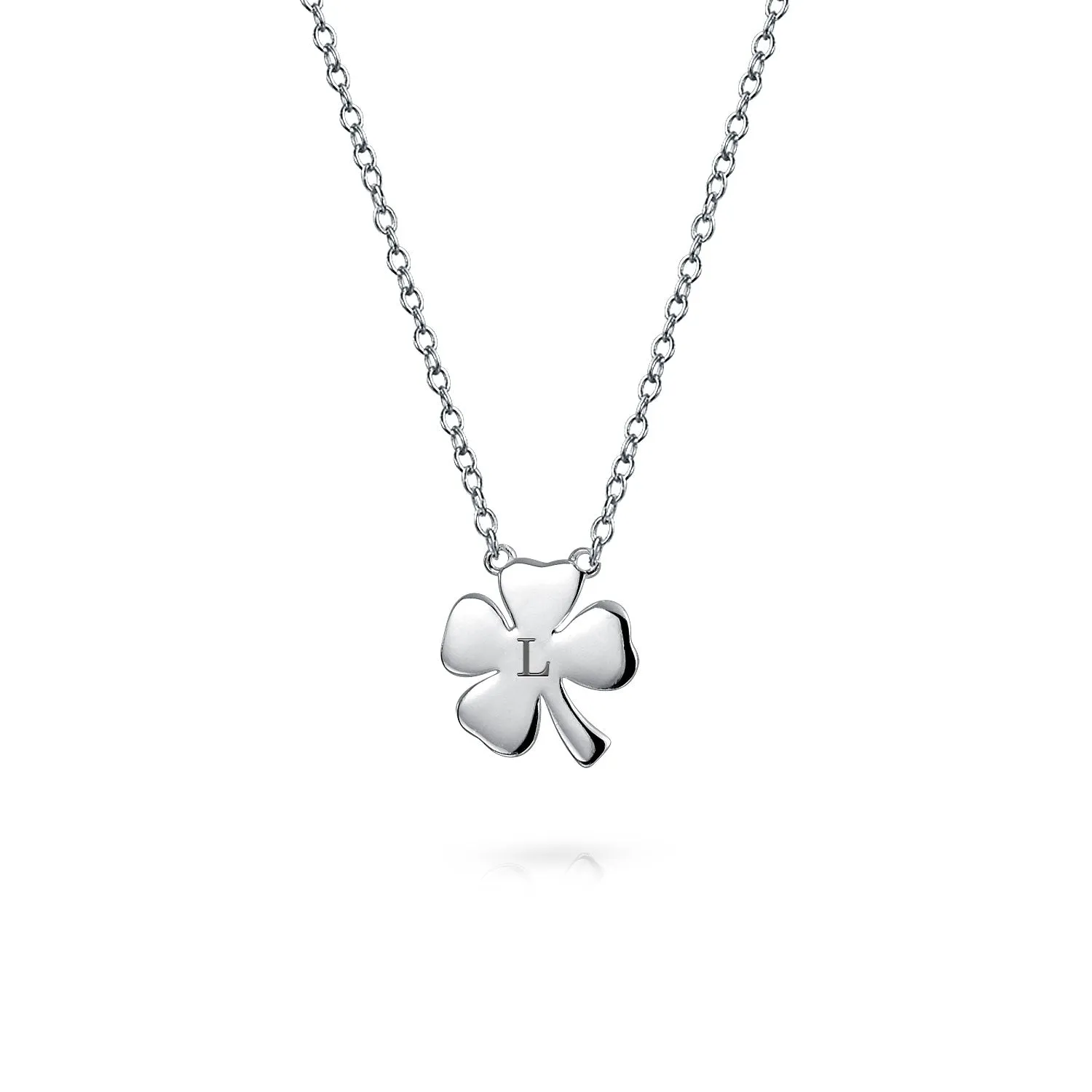 Celtic Shamrock Good Luck Charm Pendant Necklace 14K Gold Plated Silver