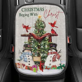 Christian Christmas Gifts Peace Hope Christ Christmas Seat Box Cover, Bible Verse Car Center Console Cover, Scripture Interior Car Accessories