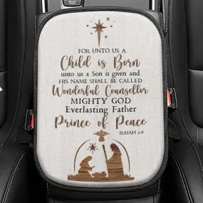 Christian Every Day Is A New Beginning Turtle Beach Seat Box Cover, Bible Verse Car Center Console Cover, Scripture Interior Car Accessories