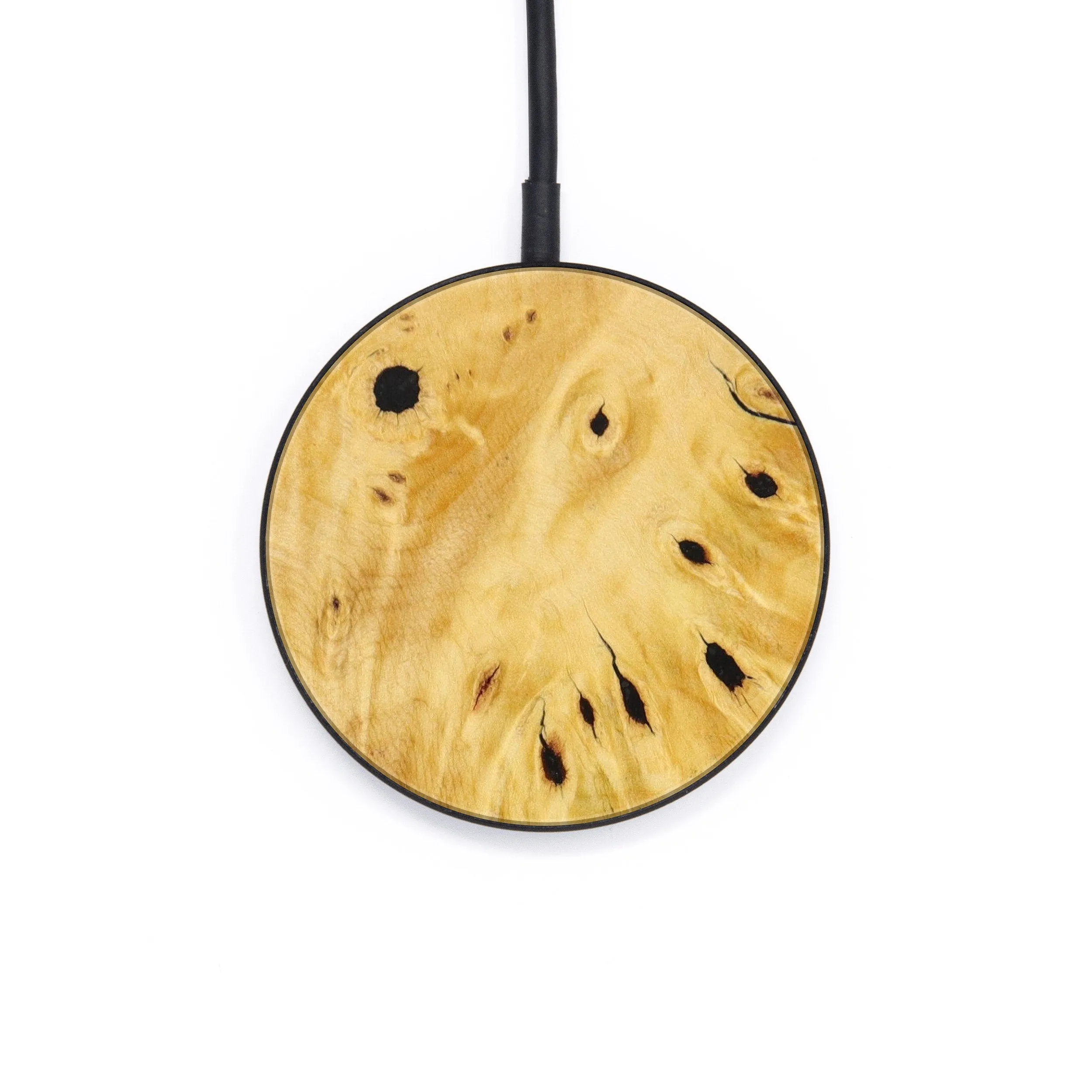 Circle Burl Wood Wireless Charger - Jonah (Wood Burl, 643516)