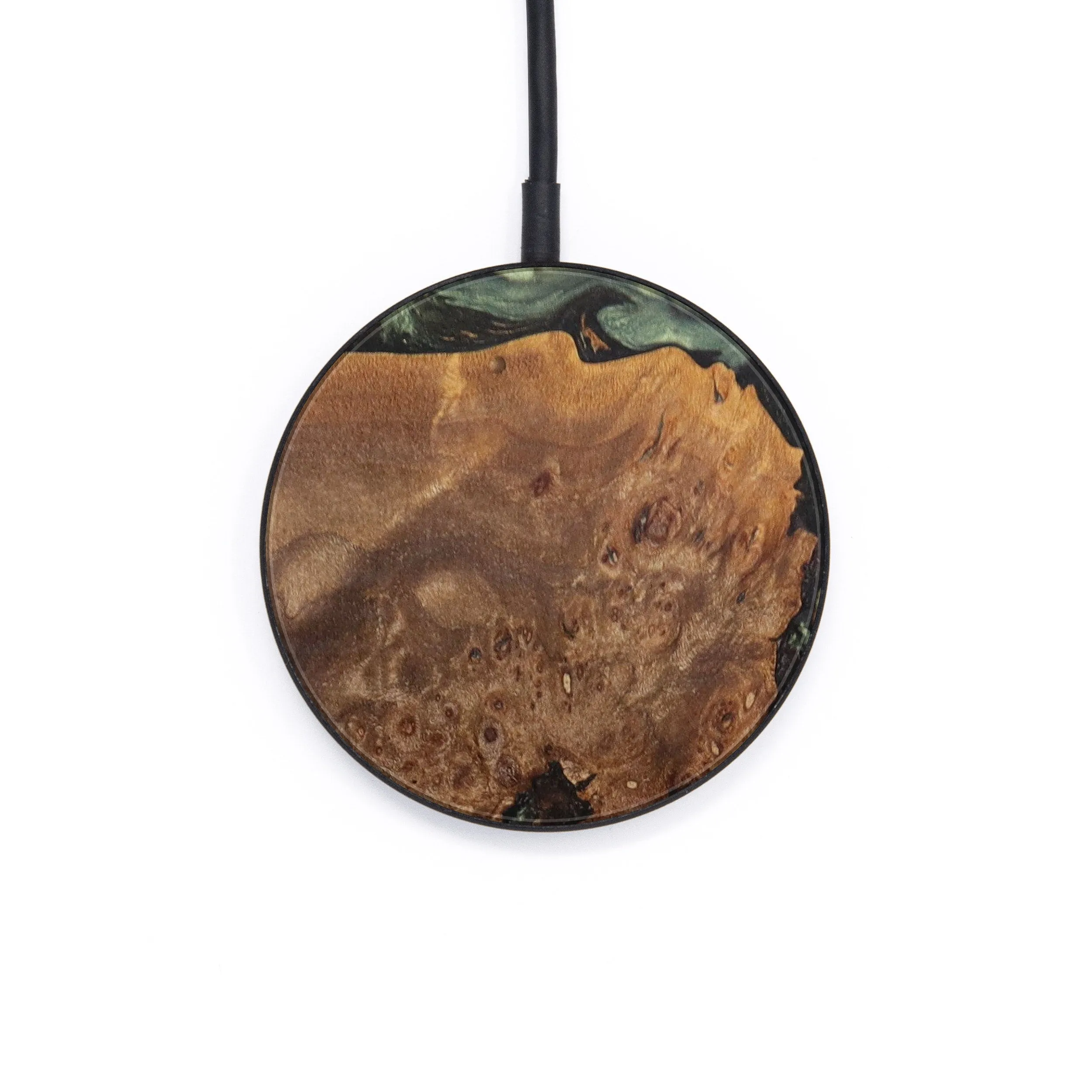 Circle Burl Wood Wireless Charger - Karyme (Maple Burl, 621536)