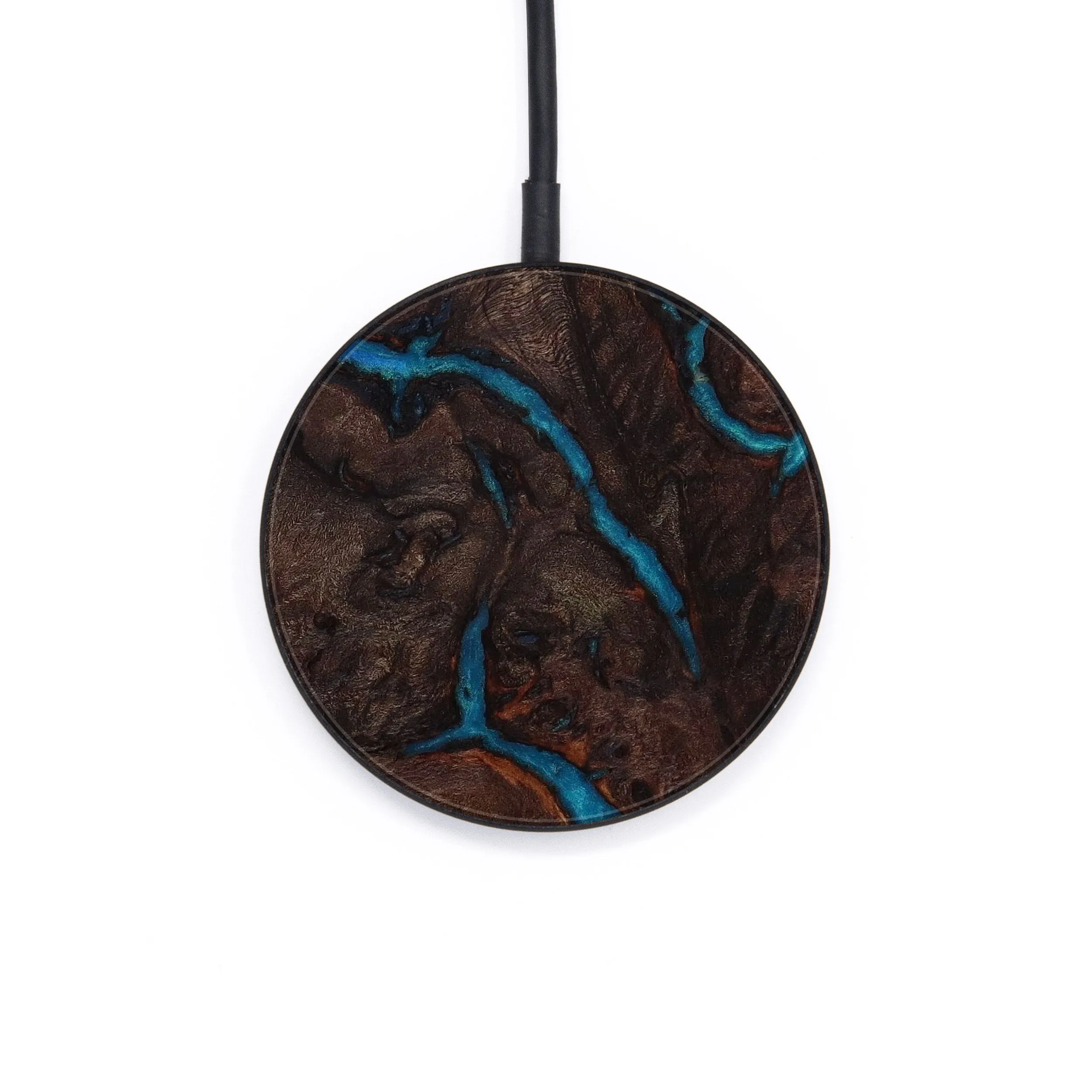 Circle Burl Wood Wireless Charger - Lanie (Maple Burl, 591607)